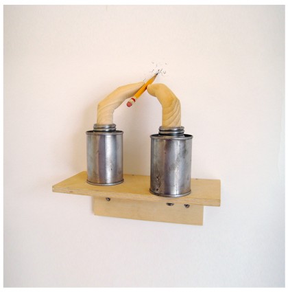 “Forming a Word”<br />2010<br />Polychrome Wood